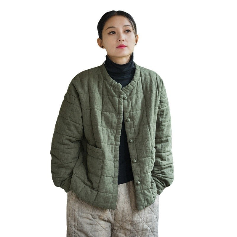 Fashion Artistic Women’s Short Cotton-padded Coat