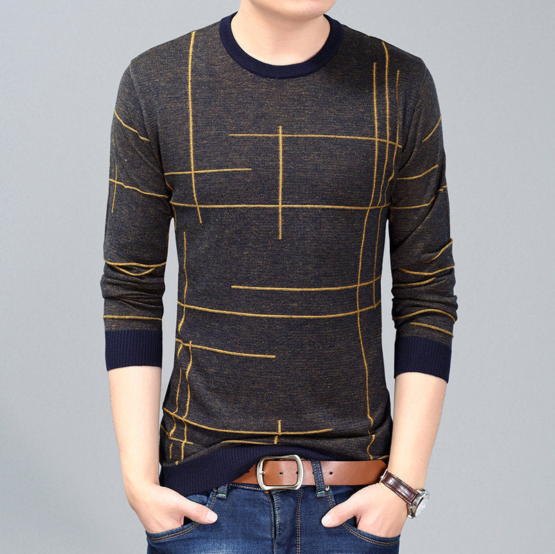 Men’s youth hooded round neck long sleeve t-shirt