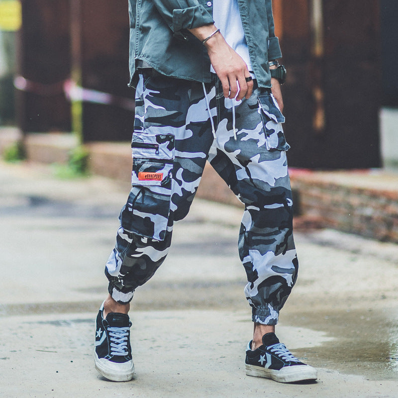 Men’s overalls cropped harem pants