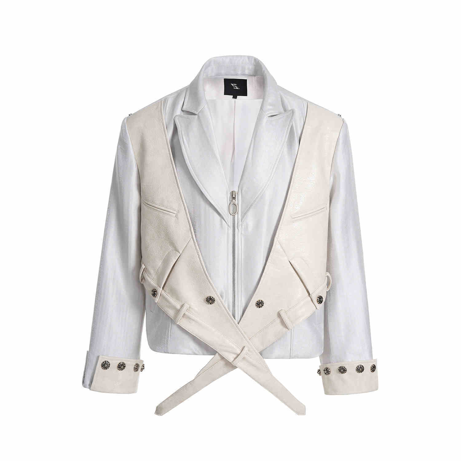 Niche Fake Two Pieces Pantskirt Punk Casual Pants - Beige Coat / M