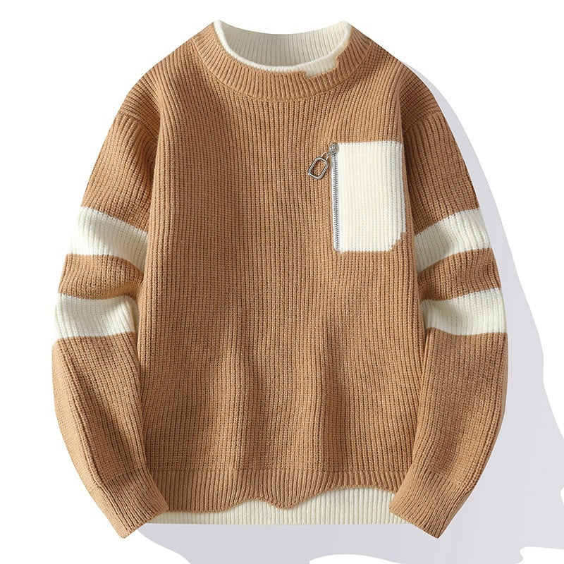 Autumn And Winter New Casual Sweater Boys Knitted Bottoming Shirt