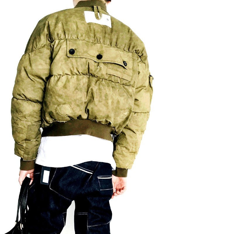 Autumn And Winter Thickened Warm Baseball Down Jacket Men’s Fashion