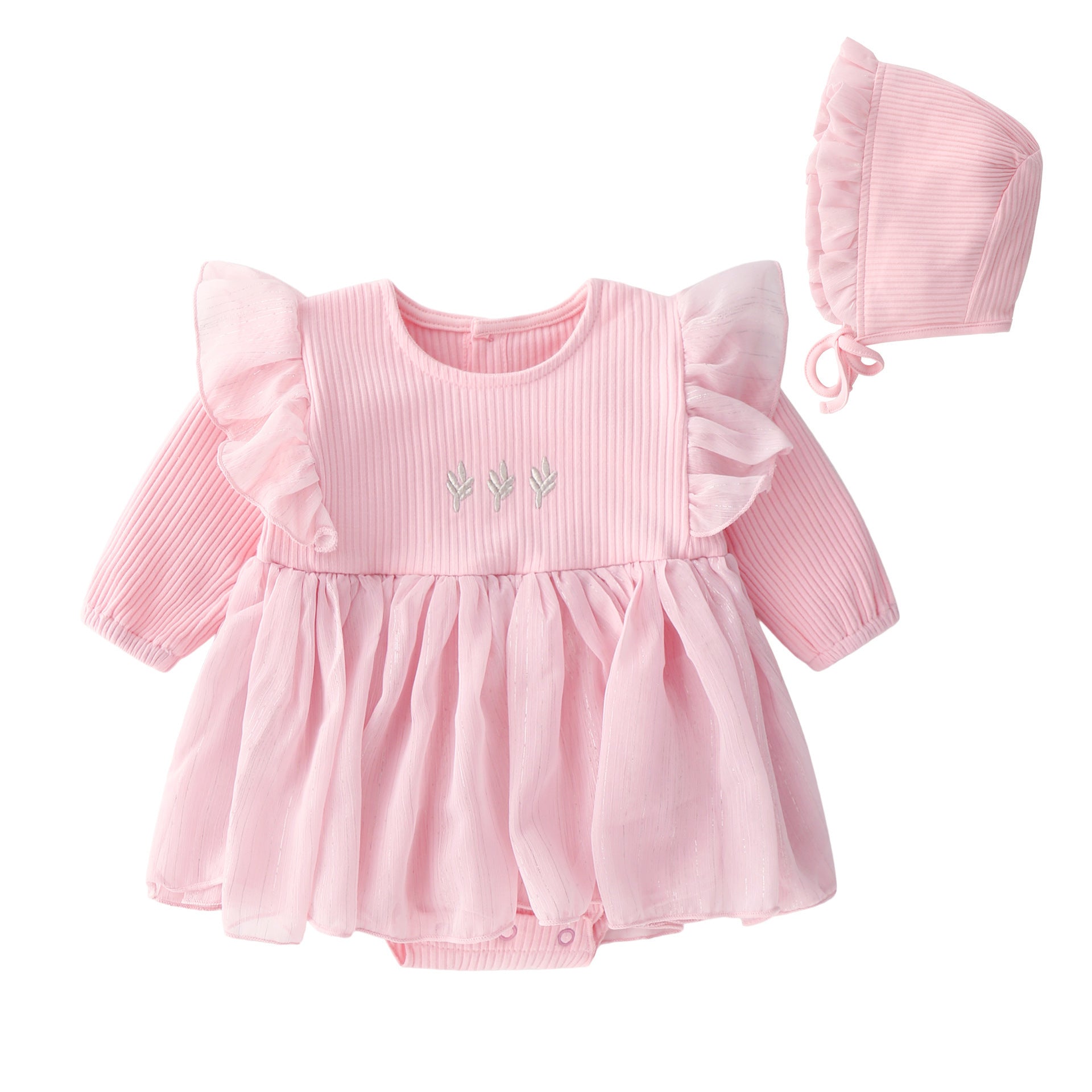 Baby Girl Autumn Dress Baby Princess Dress Red Dress - Pink / 59cm