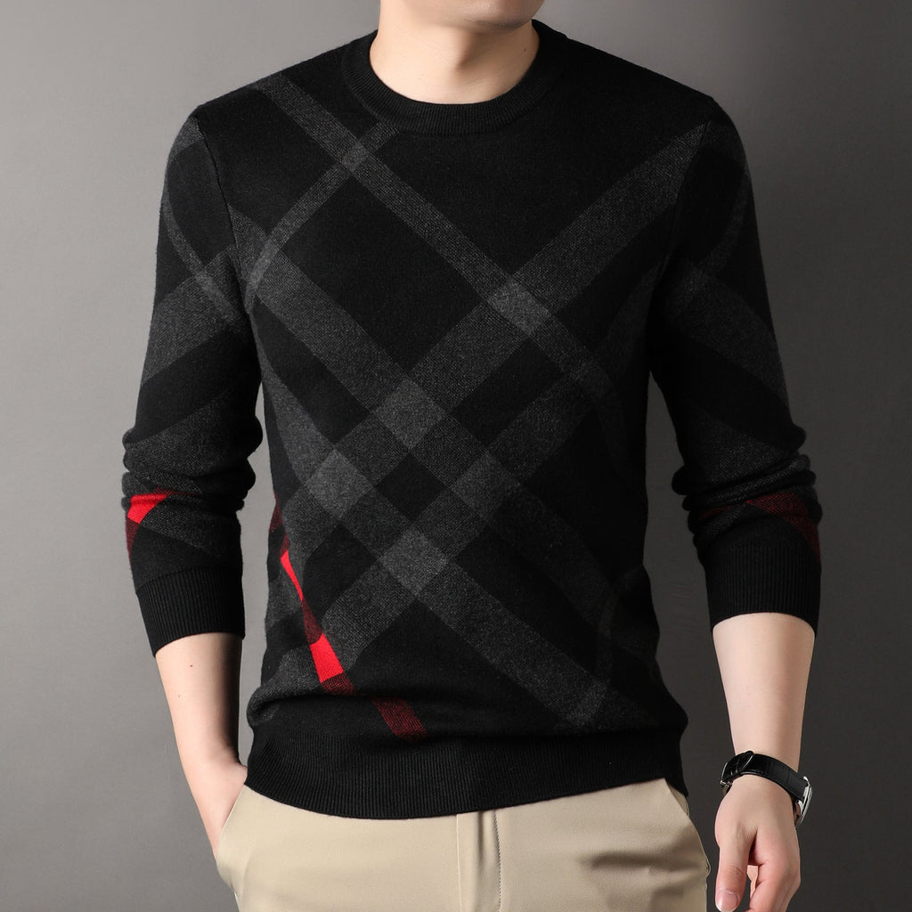 Autumn Sweater Men’s Casual Loose Print