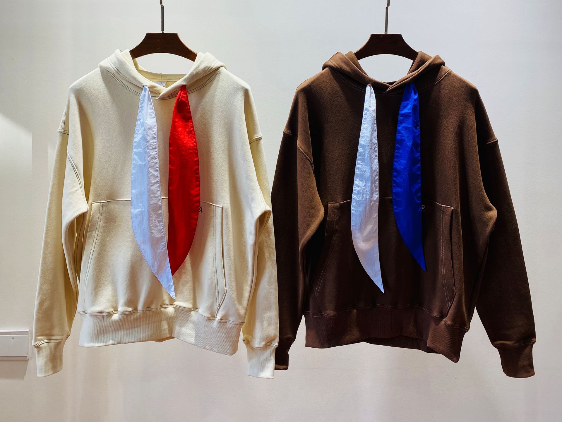 New autumn winter hooded silk wide loose sweater
