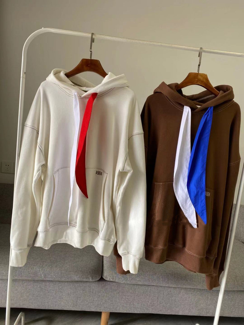 New autumn winter hooded silk wide loose sweater