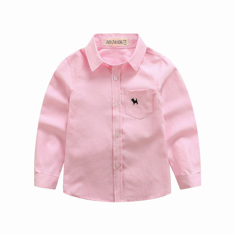 Children’s Shirts Boys’ Long-sleeved Shirts
