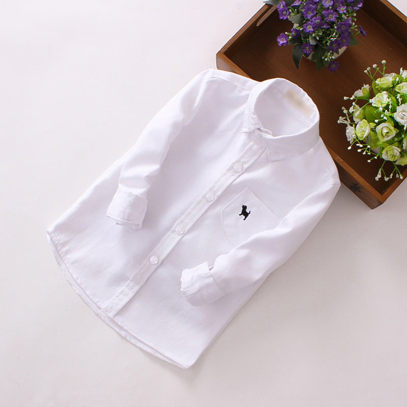 Children’s Shirts Boys’ Long-sleeved Shirts