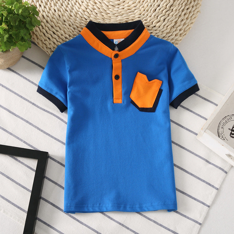 Kids Shirt Children Clothes Baby Wear Boys Tops - Dark Blue / 90cm