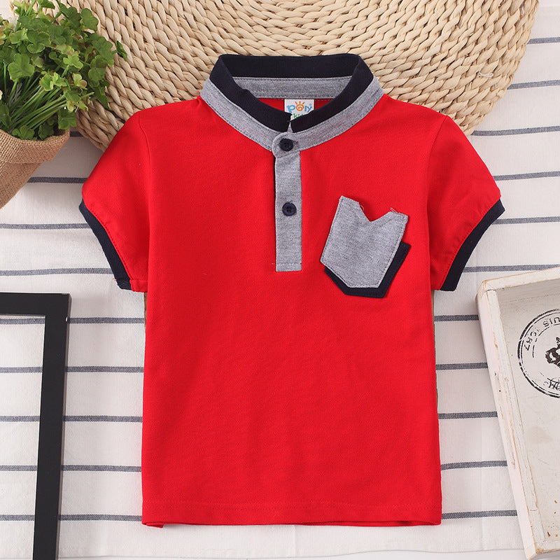 Kids Shirt Children Clothes Baby Wear Boys Tops - Red / 90cm