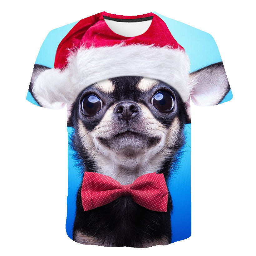 Digital Cartoon Print Loose Men’s T-shirt - 2style / 100cm