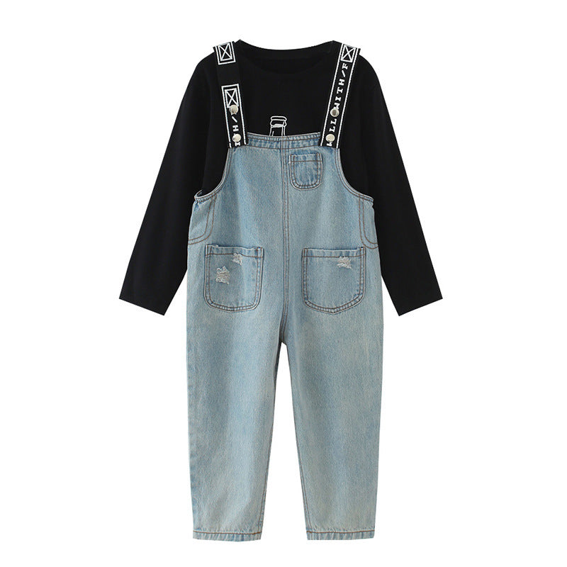 Large Children’s Jeans Children Pants Women - Blue / 110cm