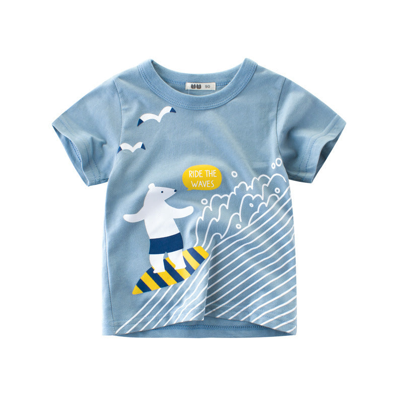 Children’s short-sleeved t-shirts baby clothes boys