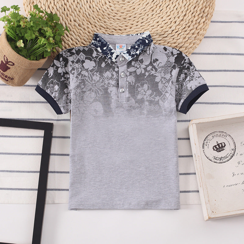 Kids Shirt Boys Tops Children Clothes Wear - 1grey / 90