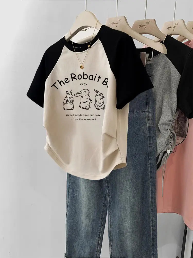Women’s Gentle Sweet And Spicy Short T-shirt