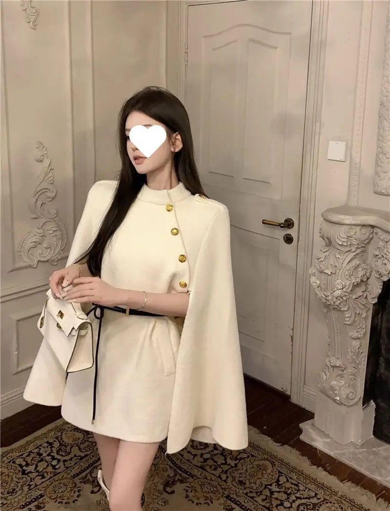 Autumn And Winter Shawl Cape Woolen Atmosphere Advanced