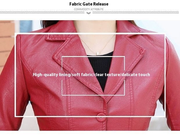 Leather Coat Women Fall Short Western Style All-matching Women