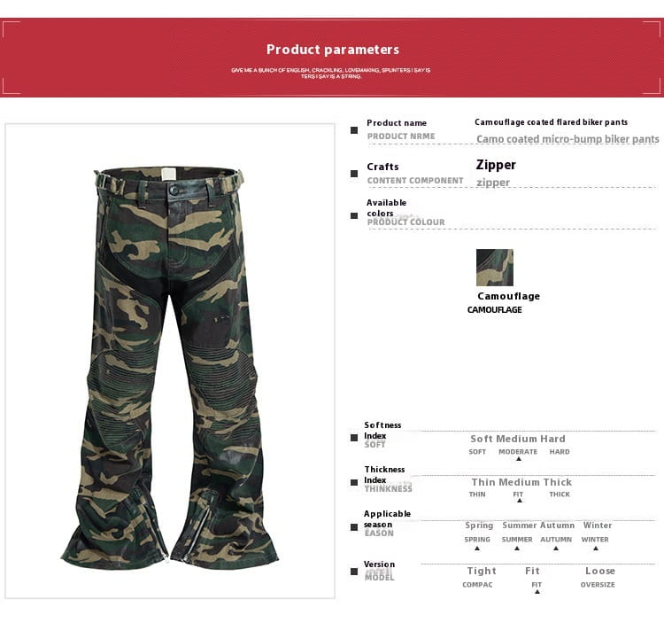 Men’s Same Stitching Design Zipper Wide Leg Pants