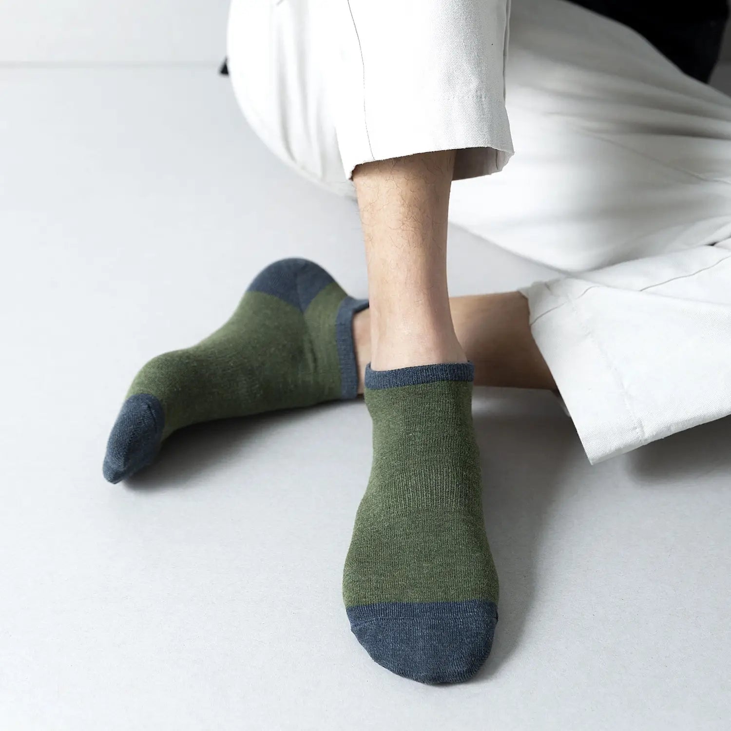 Combed Cotton Bottom Sweat-absorbing Deodorant Anti-ankle Socks Low-cut Men’s Retro Waist