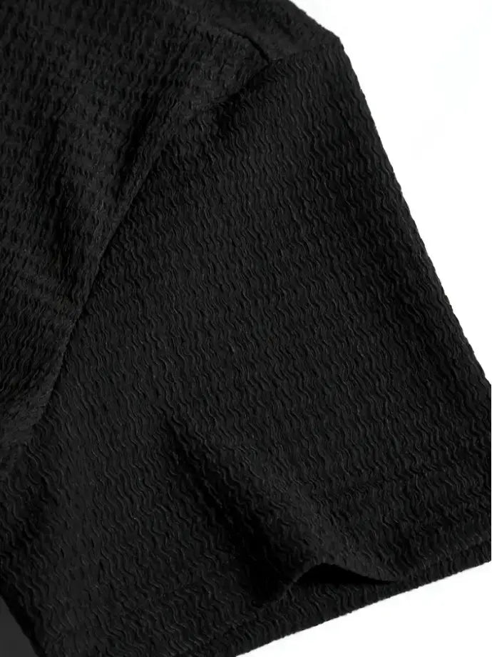 Holiday Leisure Wrinkle Men’s Short Sleeve Shirt