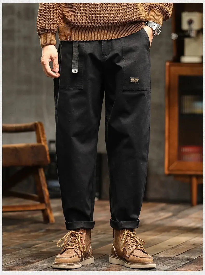 Trendy Men’s Clothing Retro Overalls Fashion Brand