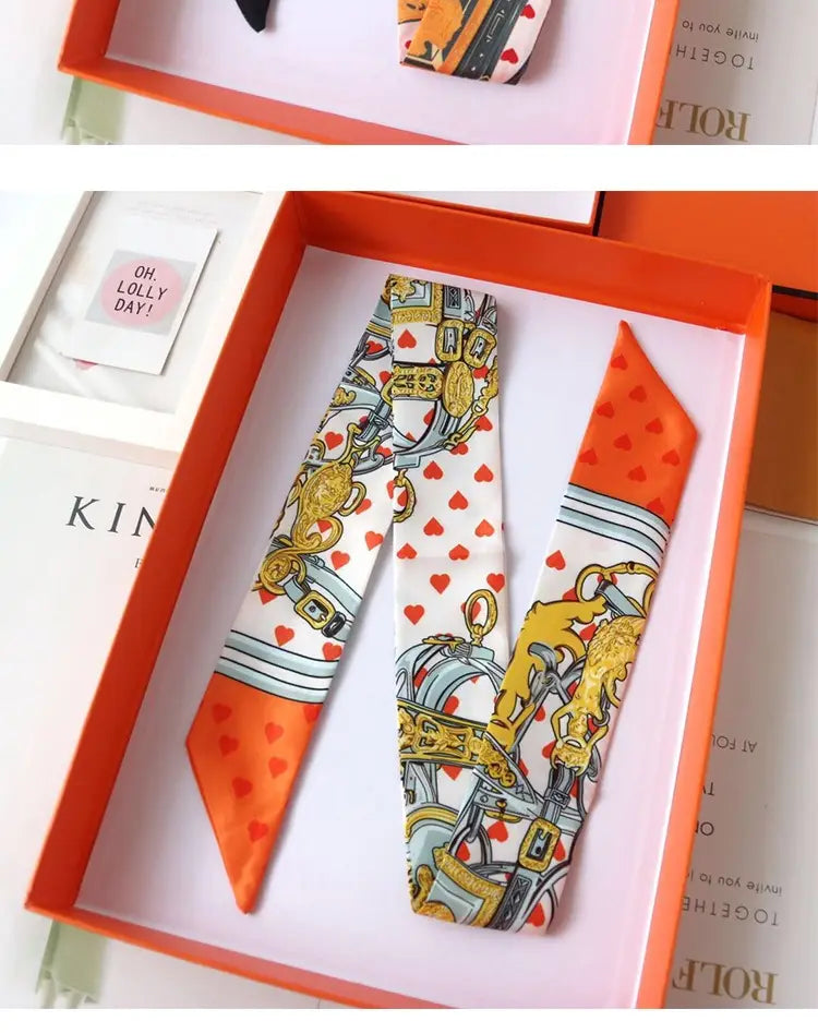 Ribbon Thin Narrow Bag Handle Scarves Decoration