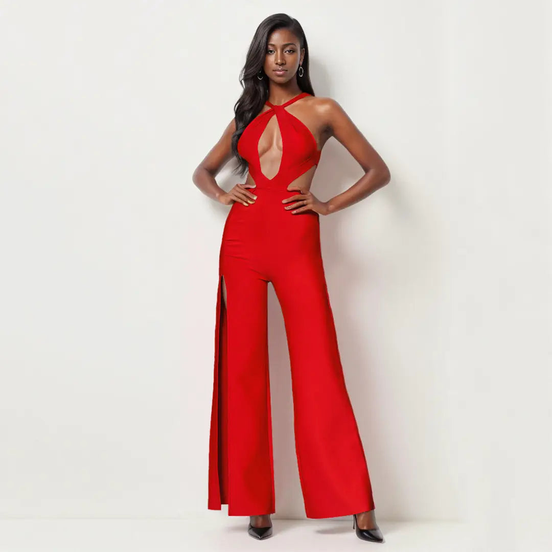 Banquet Party Bandage Jumpsuit Women’s High-grade Halter