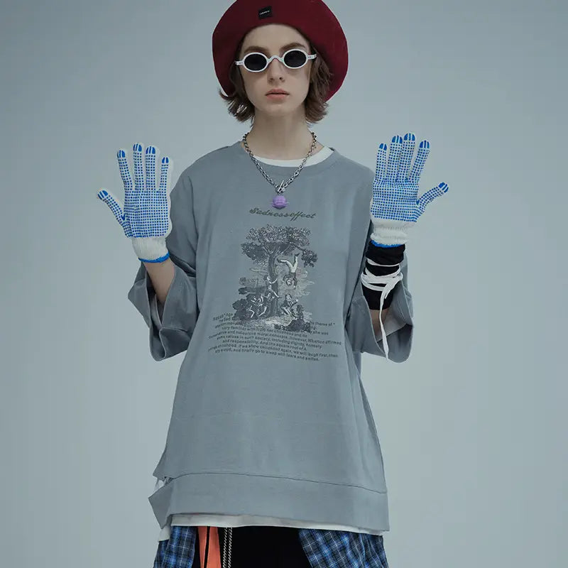 Man Yinshan Tide brand loose T-shirt