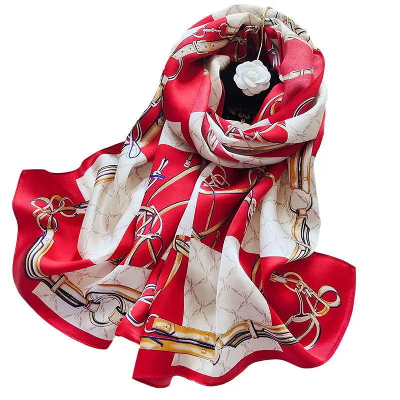 Women’s Silk Scarf Spring And Autumn Thin Mother Style
