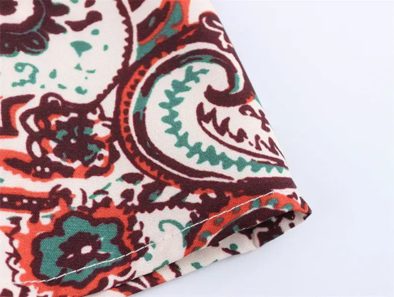 Printed Vacation Style Printed Two-piece Sling