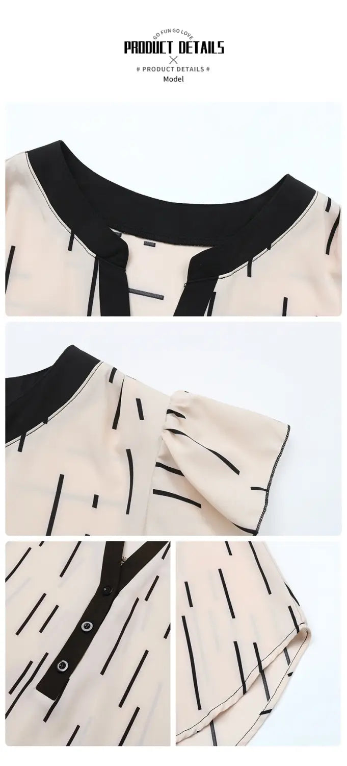 Color Contrast Patchwork Shirt Women’s Top
