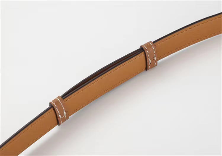 Rotating Buckle Leather Thin Belt All-match Women’s Belt