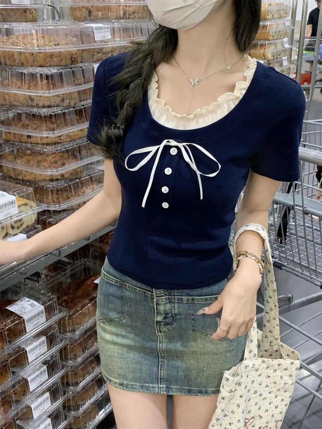 Sweet And Spicy Design Slim Fit Slimming Short Top