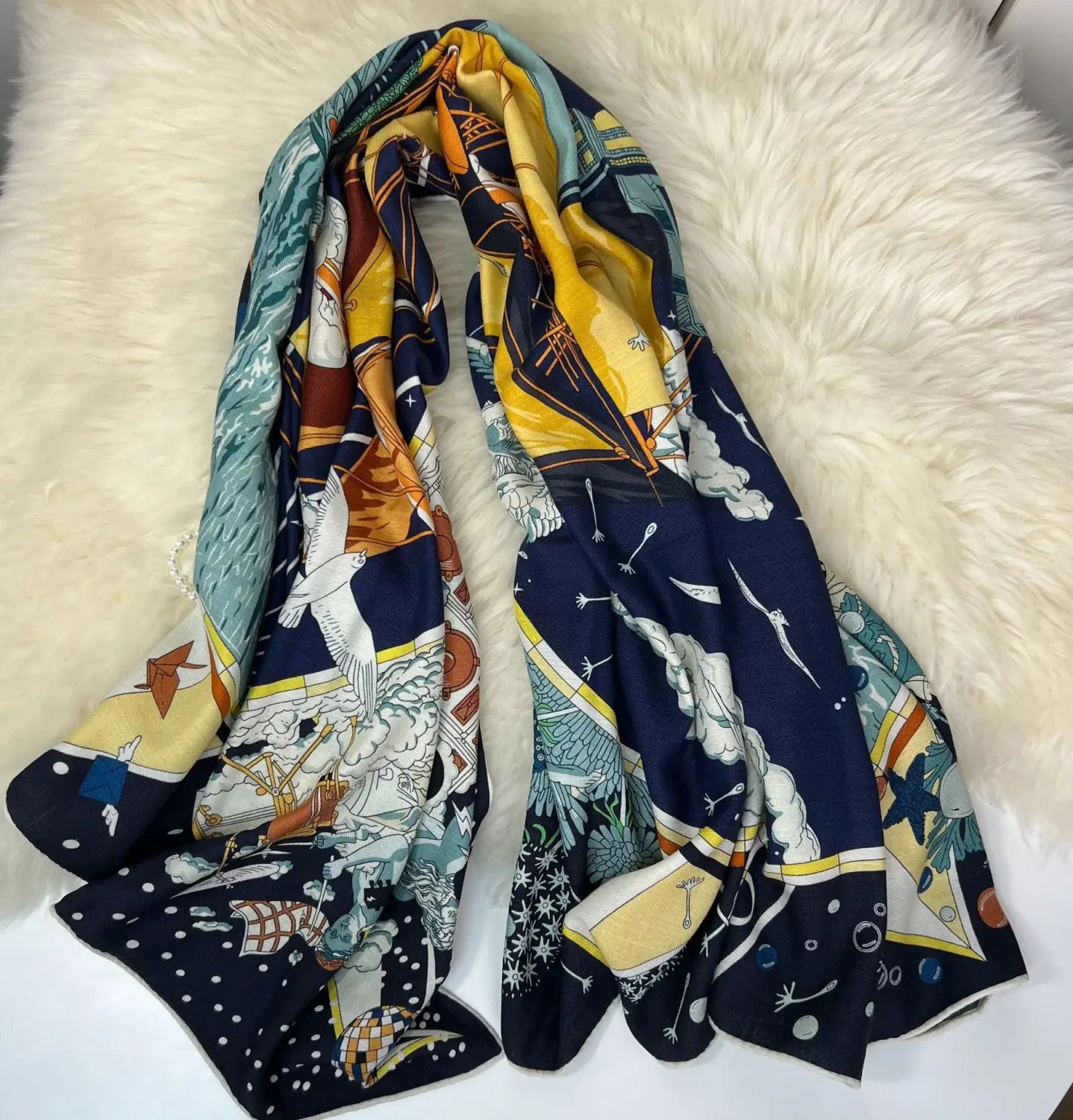 Fashionable New Silk Wool Shawl For Women