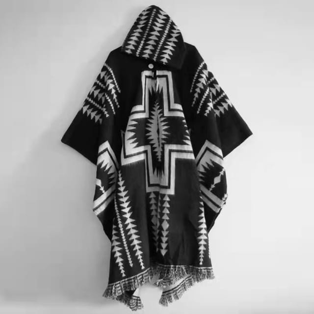 Vintage Ethnic Print Jumper Men’s Hoodie