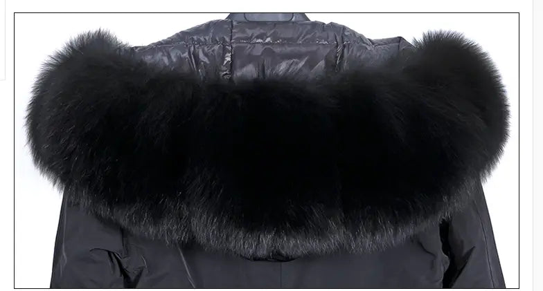 Coat Fur With Detachable Inner Liner Placket