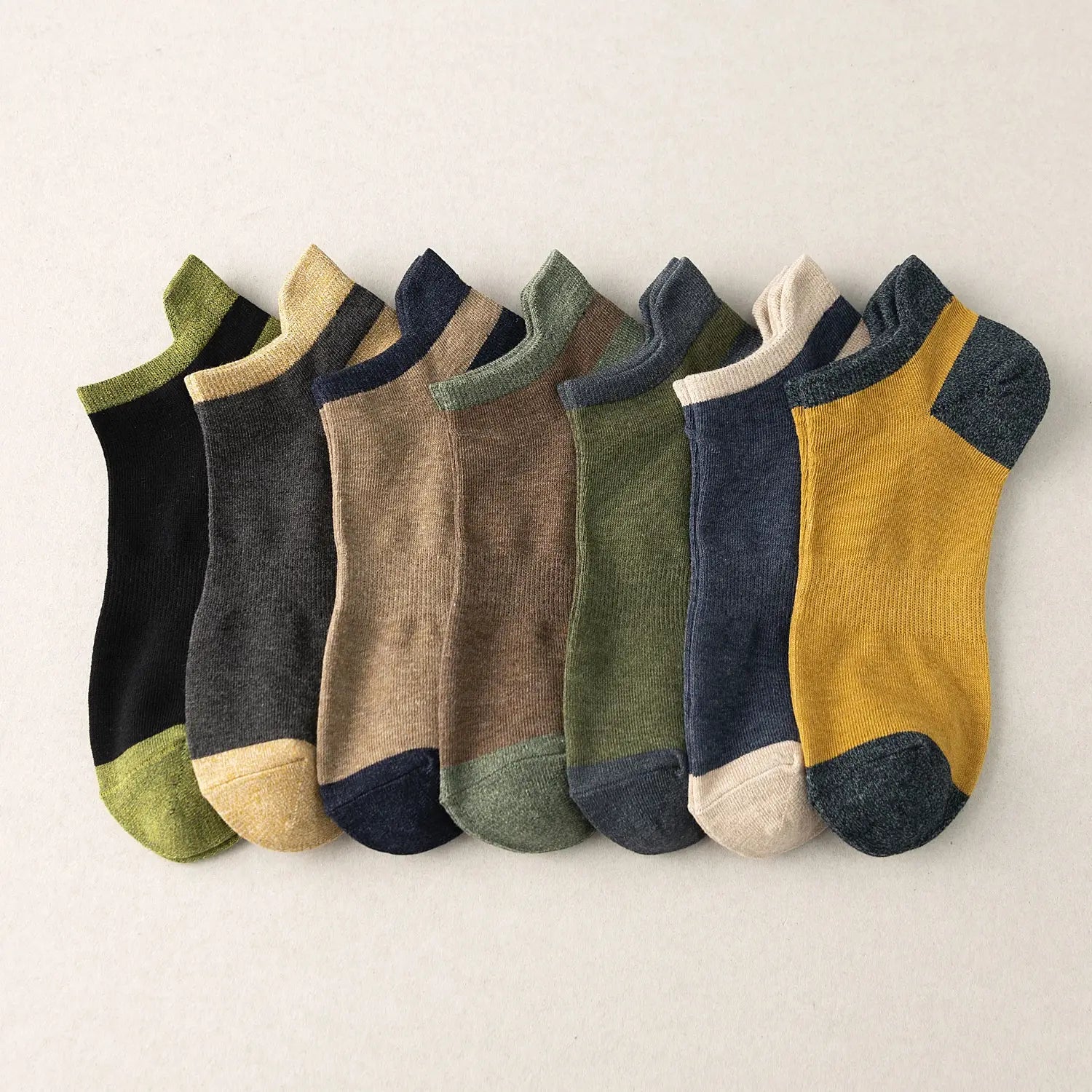 Combed Cotton Bottom Sweat-absorbing Deodorant Anti-ankle Socks Low-cut Men’s Retro Waist