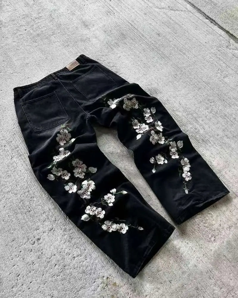 American Retro Washed Summer New Casual Loose Trousers