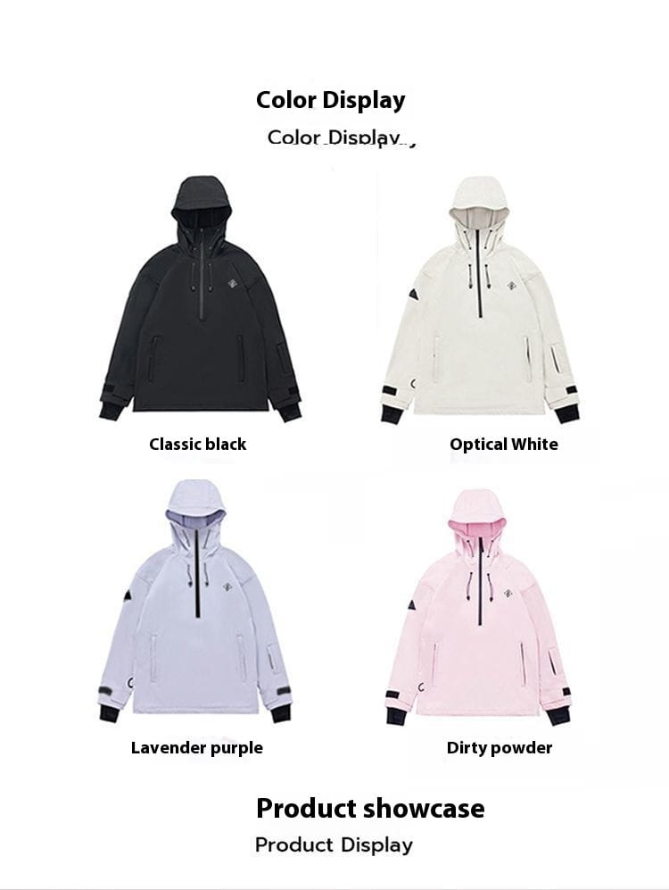 Ski Suit Soft Shell Sweater Women’s Men’s Pullover Top Veneer Double Board Waterproof Coat