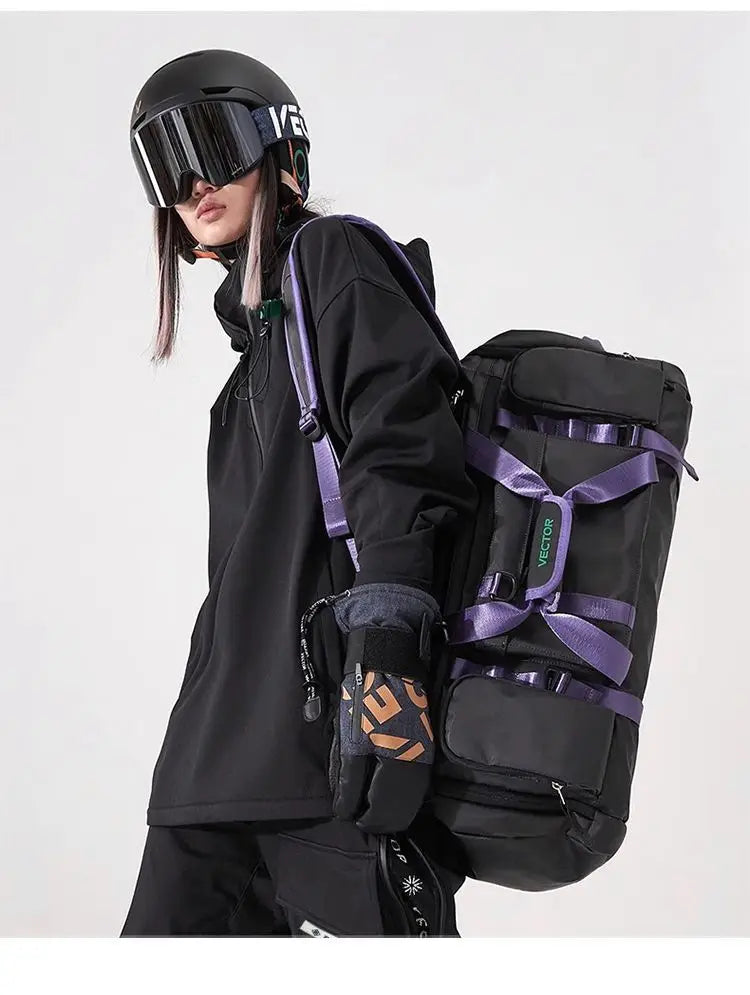 Ski Suit Soft Shell Sweater Women’s Men’s Pullover Top Veneer Double Board Waterproof Coat