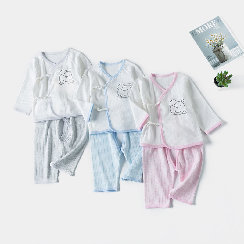 Baby warm clothes suit - Blue / 66cm