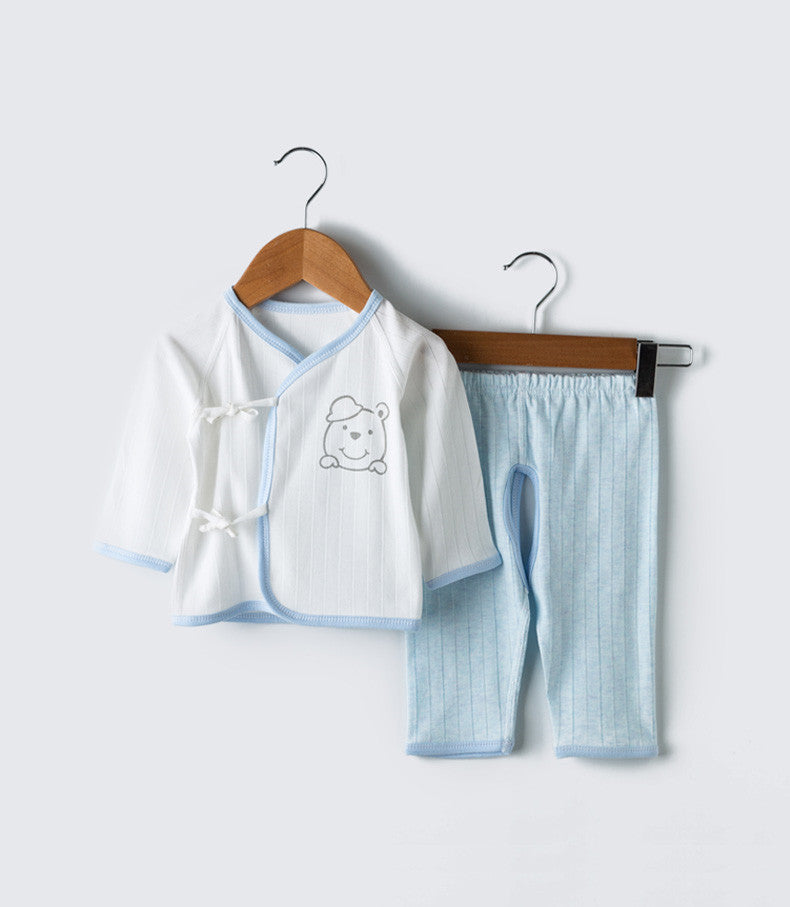 Baby warm clothes suit - Blue / 66cm