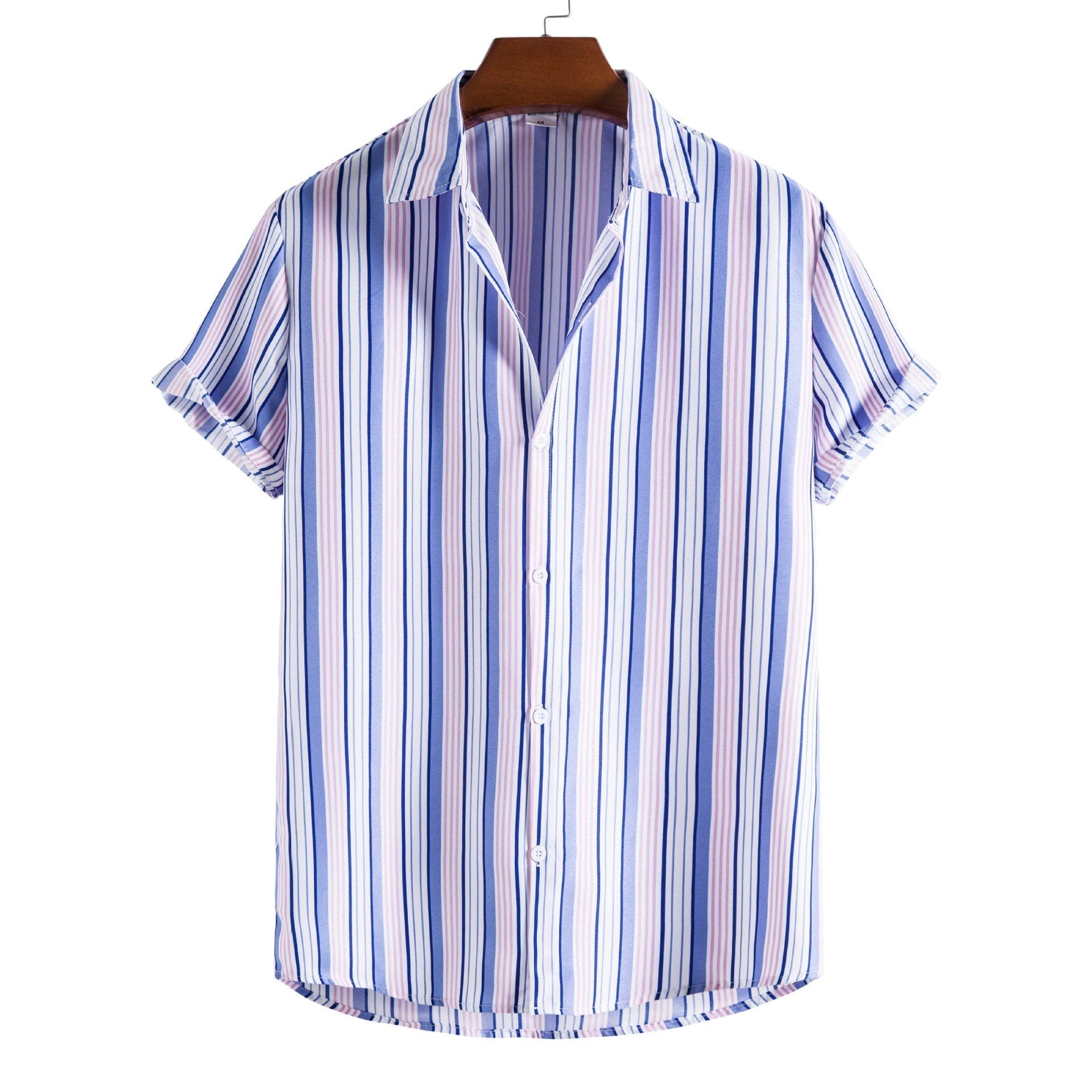 Printed Casual Men’s Short-sleeved Shirt Lapel - 10Style / S