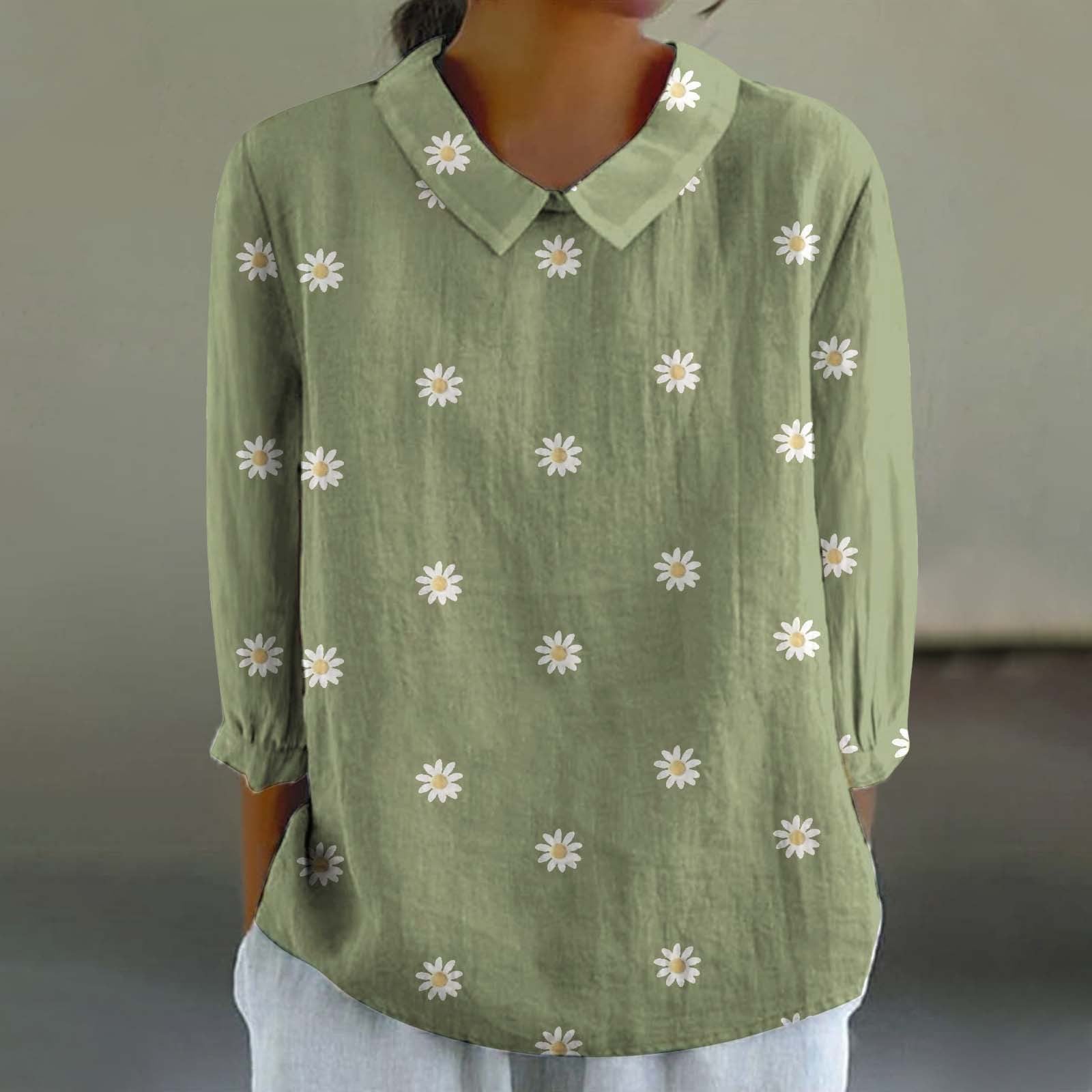 Women’s Fashionable Retro Chinese Style Floral Print Shirt