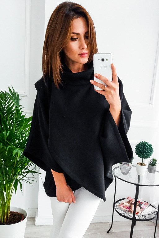 Women Autumn Winter Clothes Warm Clothes Sweatshirt - Black / S