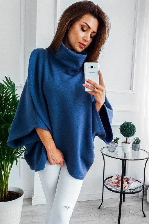 Women Autumn Winter Clothes Warm Clothes Sweatshirt - Bule / M