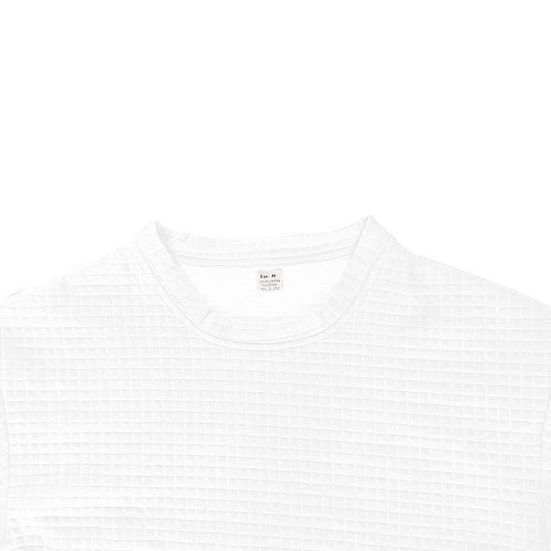 Sports Casual Suit Solid Color Round Neck T-shirt Shorts