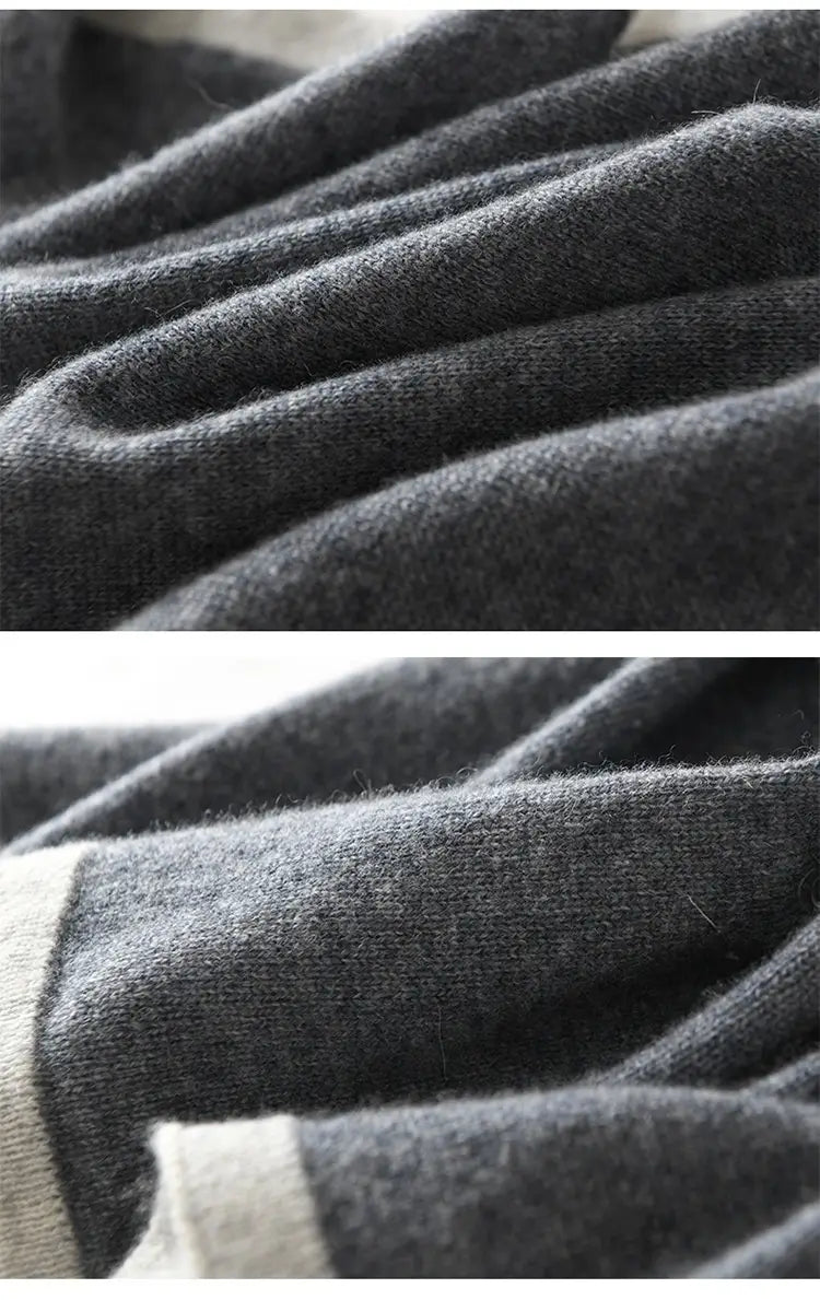 Universal Color Blocked Knitted Jacquard Western-style Cashmere Scarf