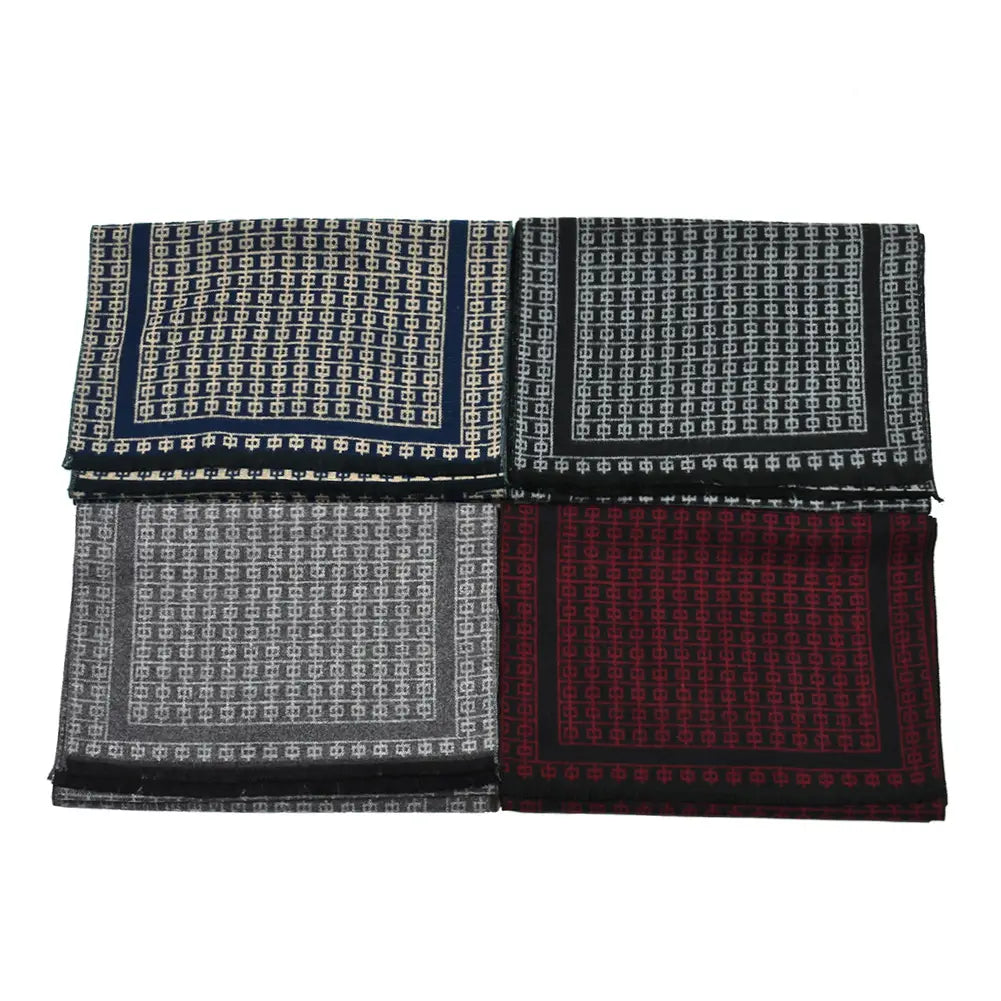 Double-sided Thick Warm Korean Men’s Knitted Scarf