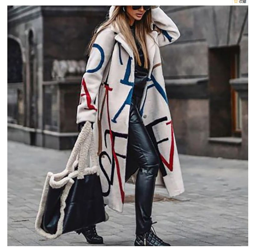 Women’s Printed Dragon And Phoenix Woolen Coat